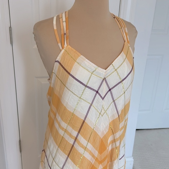 Yellow and White Maxi Dress - Picture 8 of 12